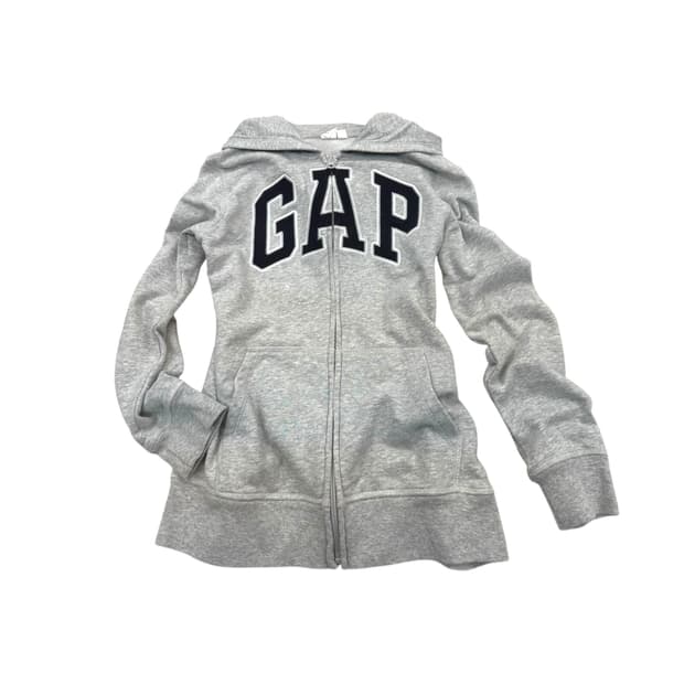 GAP grey hooded zip up