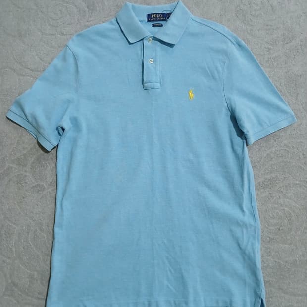 *폴로 스카이블루 반팔 카라티 
