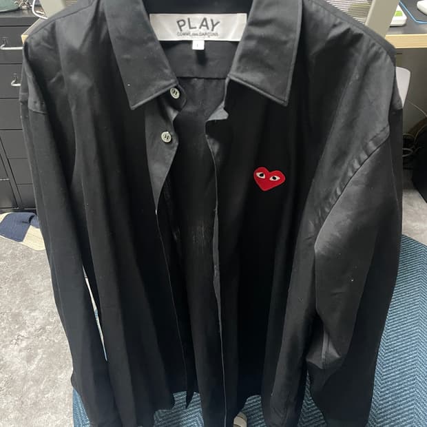 [L]꼼데가르송 와펜 코튼 셔츠 블랙 꼼데