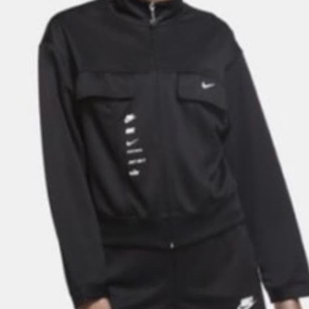 나이키 스우시 크롭 자켓 집업 저지