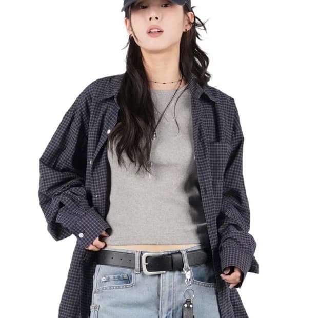 릿킴 체크 셔츠 