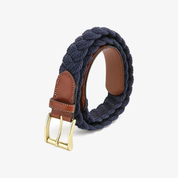 [새상품] 브룩스브라더스 레더 코튼 벨트