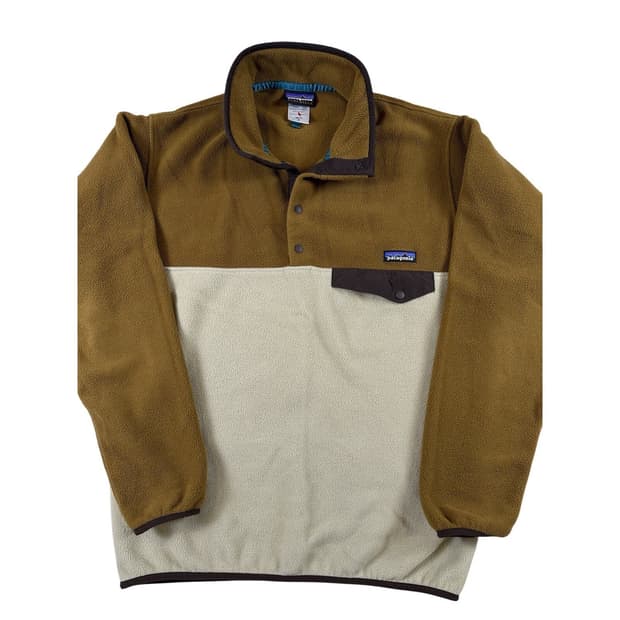 15FW 파타고니아 신칠라 스냅-T 플리스 브라운/베이지 투톤