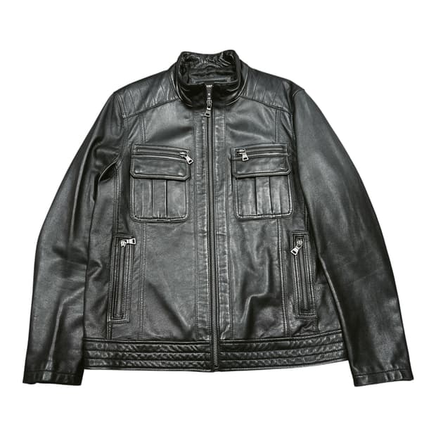 ✨ (바배) 카레라 이태리 램스킨 멀티포켓 양가죽 라이더 자켓 