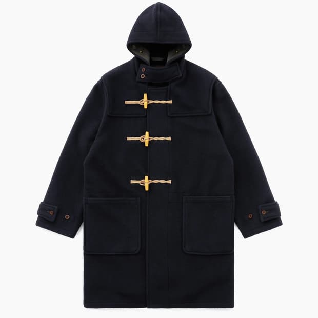 Khakis Gloverall Monty Duffle Coat Navy