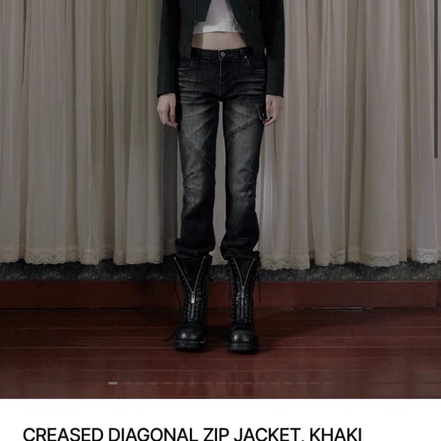 구함 보헴서 크리즈드 다이아고널 자켓 CREASED DIAGONAL