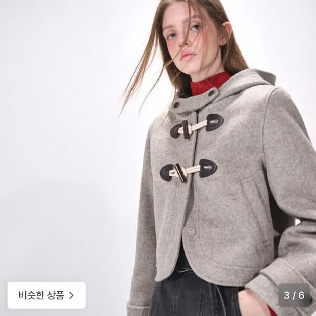 에트몽 후드 크롭 코트 / 떡볶이 코트