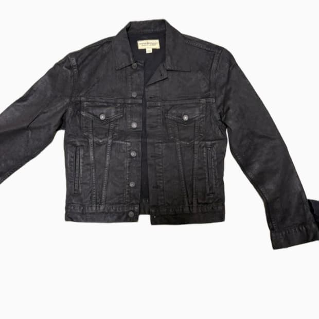 XS) 폴로 랄프로렌 데님 앤 서플라이 코팅 왁스 데님 트러커 자켓