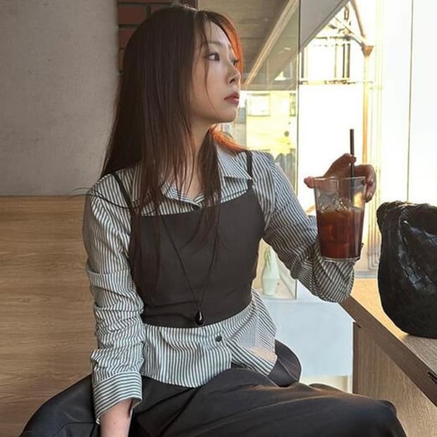 우난 뷔스티에+셔츠+스커트 세트