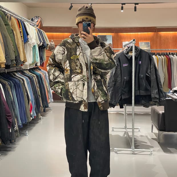 Vintage real tree work jacket