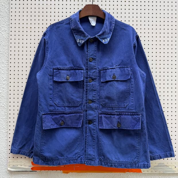 OLD MODEL WASHED PURPLE NAVY 빈티지프렌치워크자켓
