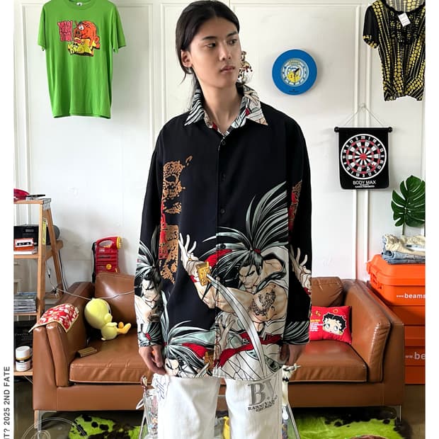 90-00s MATCH ONE  Samurai Spirits Shirt