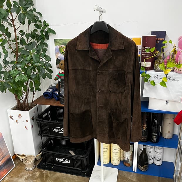 코치 스웨이드 워크 자켓 S