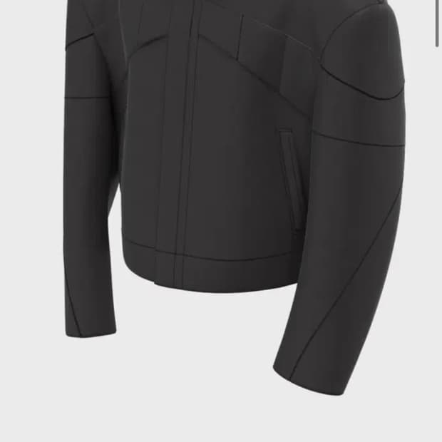 논노드 fw 크롭 라이더 자켓