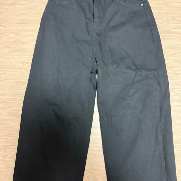 검은색 블랙 데님 팬츠