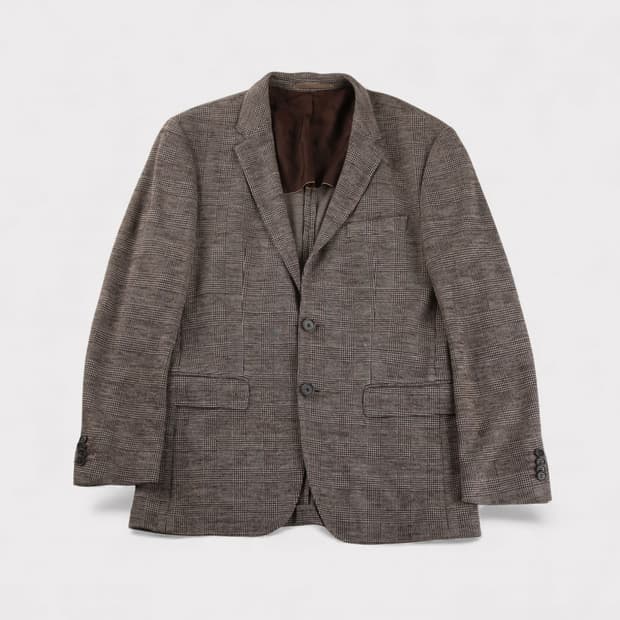 [L] 휴고보스 브라운 체크 자켓