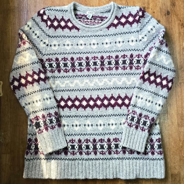 L.L.Bean Lambs wool 니트 일본 발매 