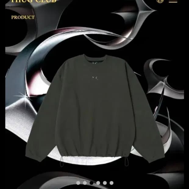 떠그클럽 스웨트셔츠 카키