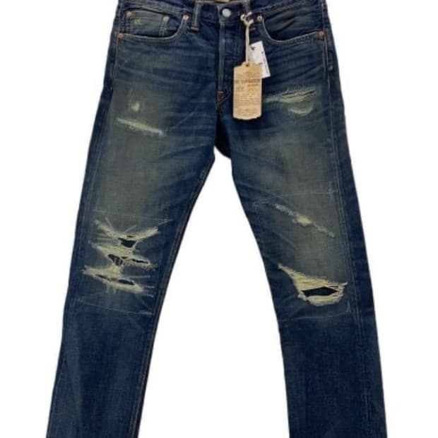 더블알엘 디스트레스드 셀비지진