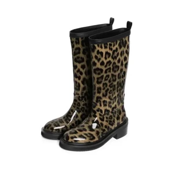 Sophieest N15-1 소피에 레인부츠 레오파드