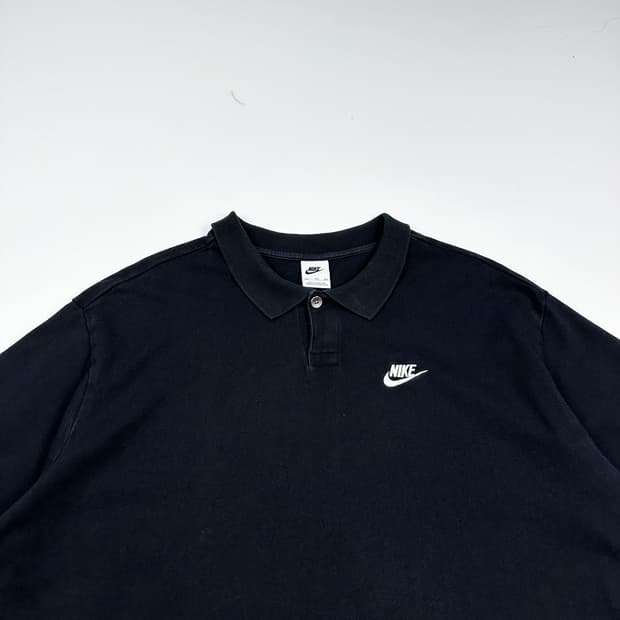 나이키 퓨추라 오버핏 블랙 카라 반팔 티셔츠 (XXL)