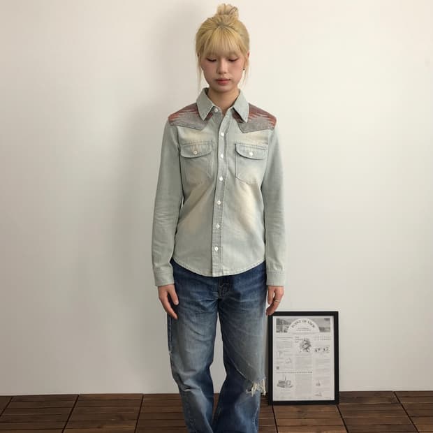 Anti Ballistic Native Pattern Denimshirt