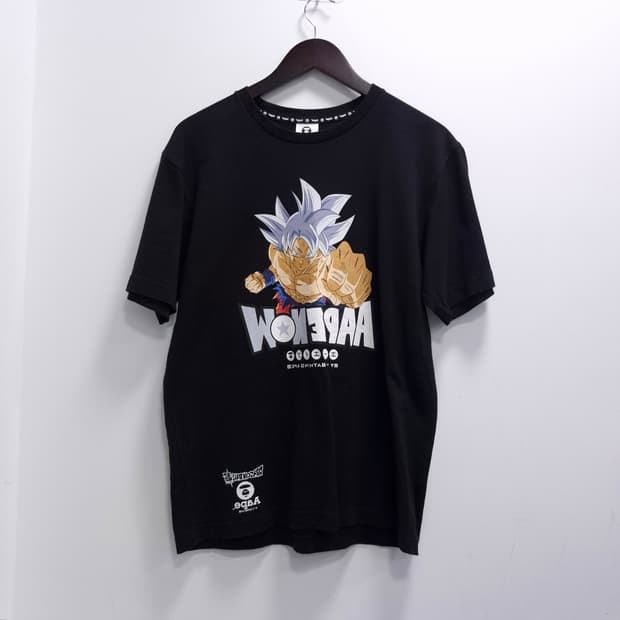 AAPE x 드래곤볼 Z 콜라보레이션 티셔츠 M