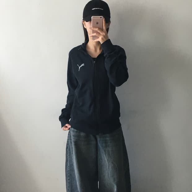 퓨마 가슴로고 코튼져지