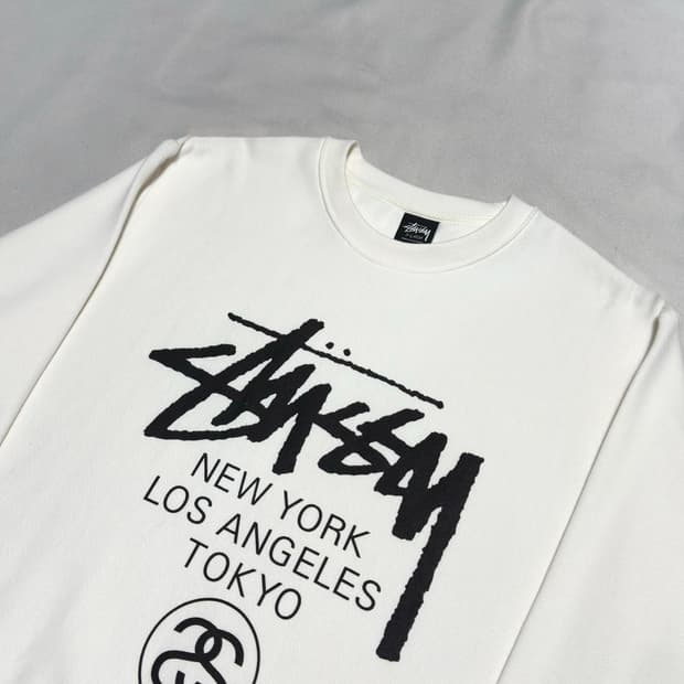 XL 스투시 월드투어 화이트 맨투맨