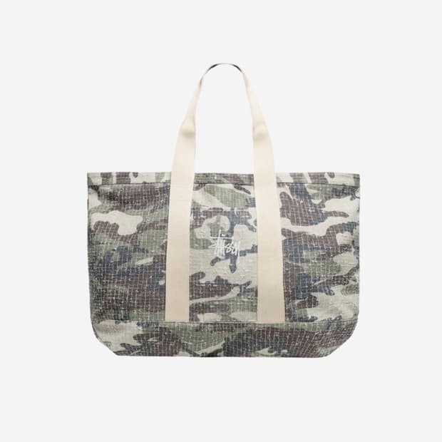 스투시 니들 펀치 XL 토트백 카모
