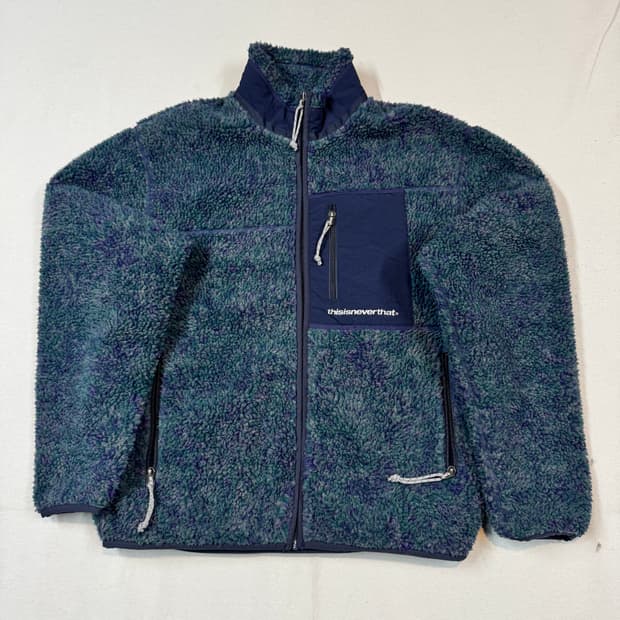 M) 디스이즈네버댓 쉐르파 플리스 집업 자켓