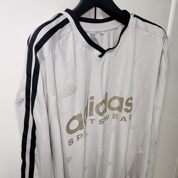 아디다스 하우스 오브 티로 롱 슬리브 자카드 져지 베이지 XL