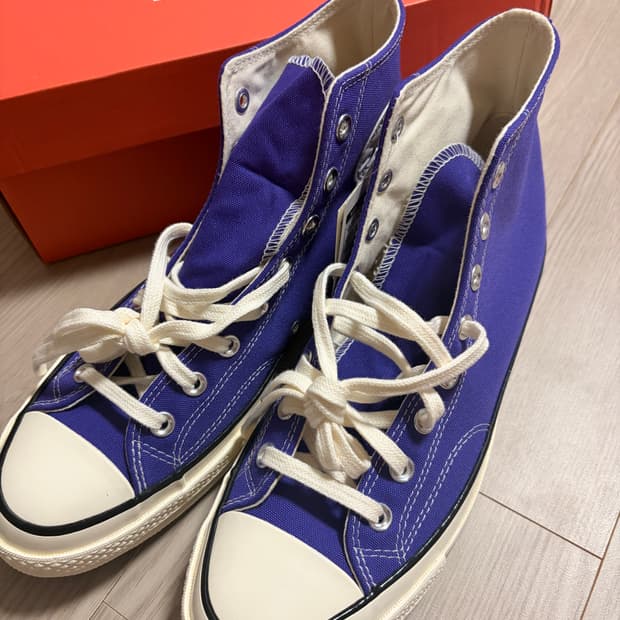 컨버스 척 70 하이 스니커즈 퍼플 (280)