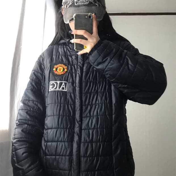 나이키 맨유 후드 경량패딩