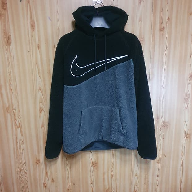 나이키 스우시 플리스 풀오버 후드 L