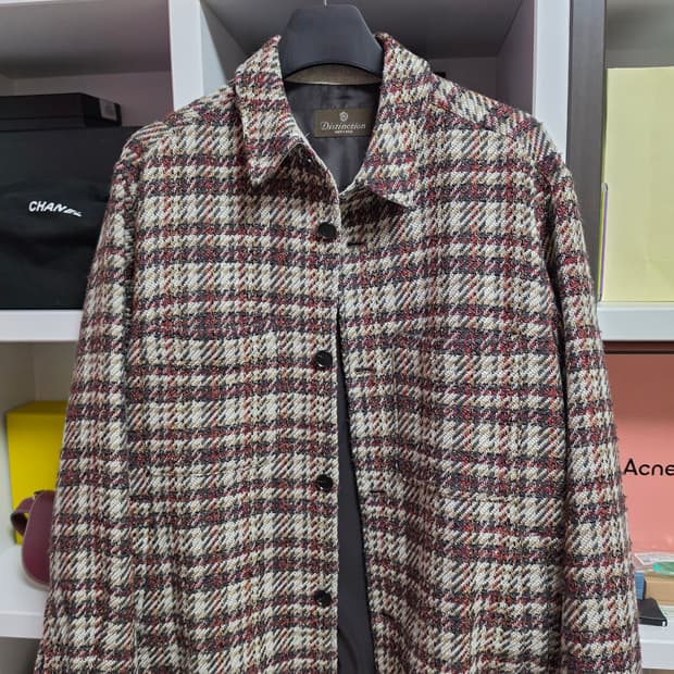 남자 트위드 트러커 자켓