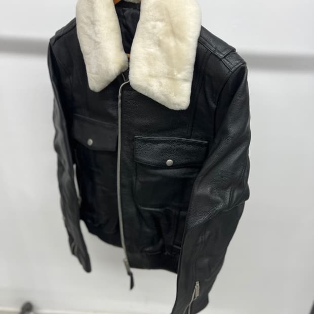 소가죽 항공퍼 자켓