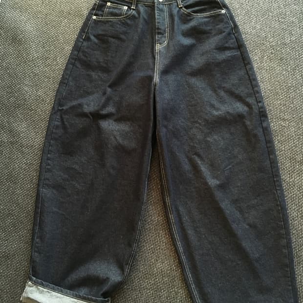 벌룬핏 생지데님