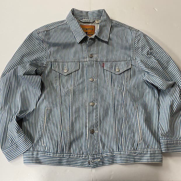 Levi's 프리미엄 스트라이프트러커 자켓 L