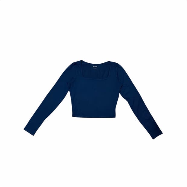 HOLLISTER 하이틴무드 스퀘어넥 크롭 롱슬리브