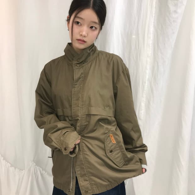 카키 워크 자켓 