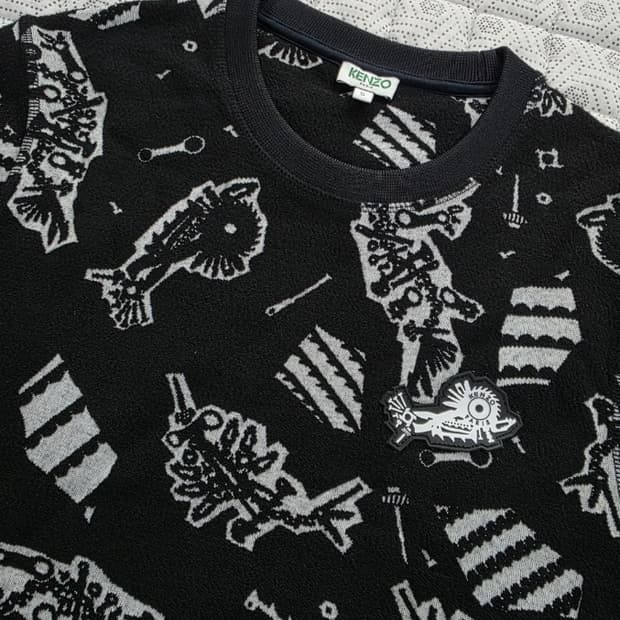 겐조 블랙 패턴 니트 맨투맨 95