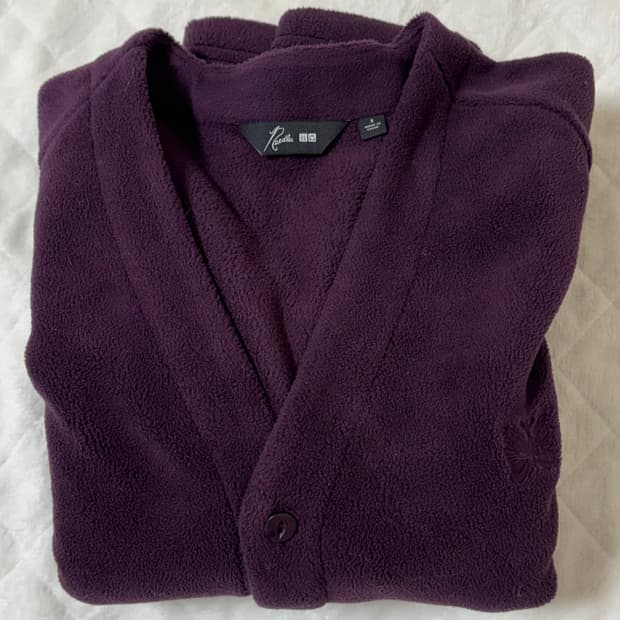 유니클로x니들스 콜라보 가디건 퍼플 컬러 S
