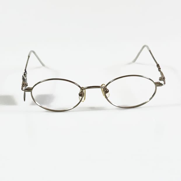 90s CESTIBIEN 다크실버 슬림 오벌 빈티지 안경