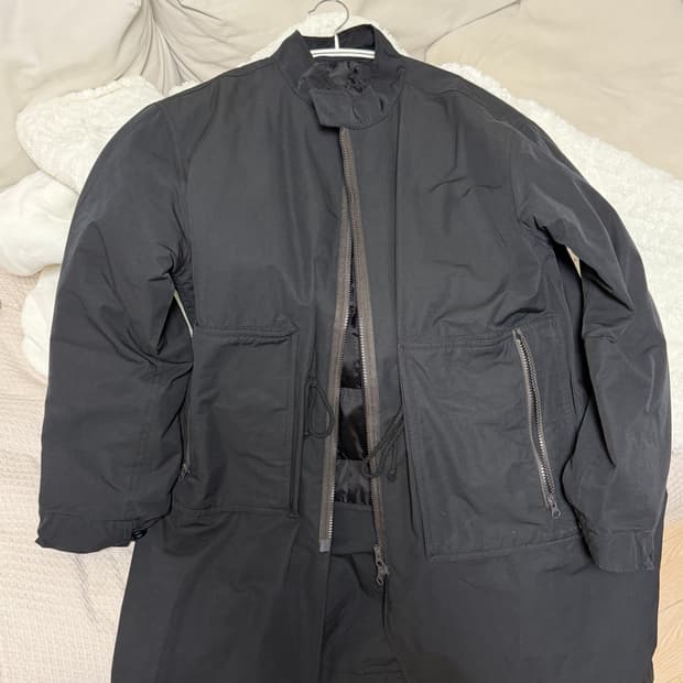 마지막가격)산산기어 지퍼필드파카 블랙 2size