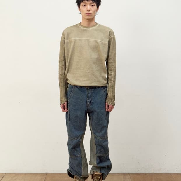 ETCE / CURVED PANEL DENIM PANTS