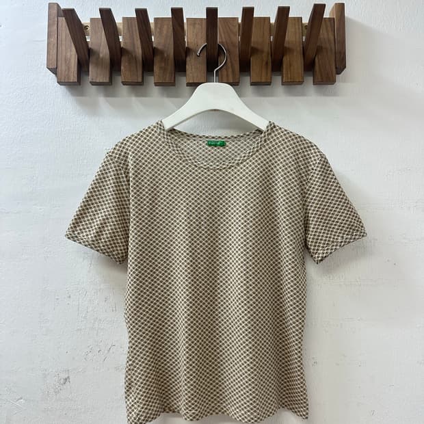 베네통 Benetton 빈티지 패턴 반팔 티셔츠