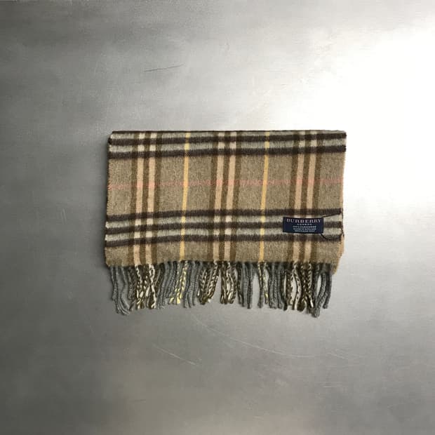 버버리 정품 캐시미어 머플러 그린