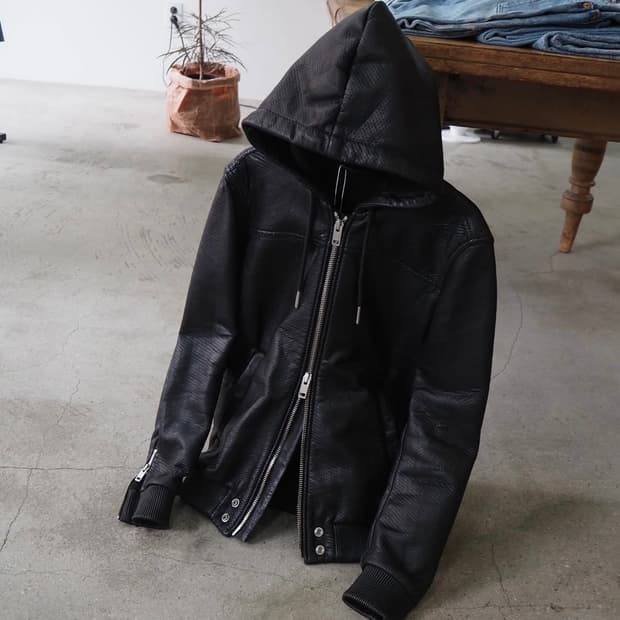 DIESEL sheepskin hood jacket