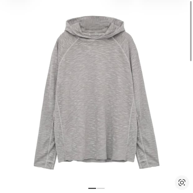 폴리테루 휴먼인덱스 휴먼 슬럽 후디 그레이